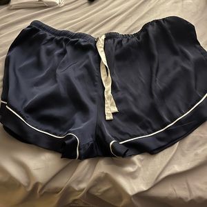 Navy sleep shorts